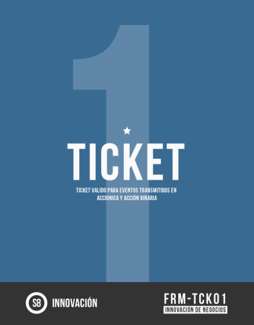 ticket 1 evento