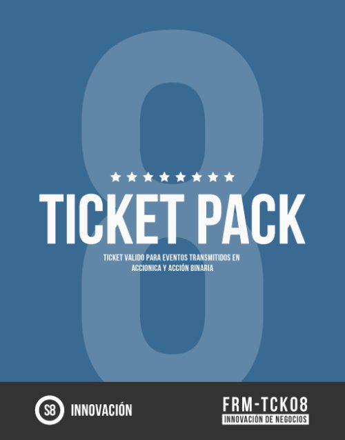 ticket pack 8 eventos