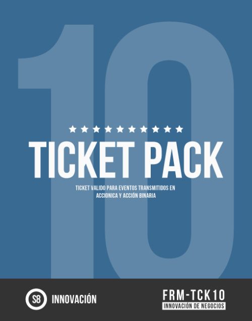 ticket pack de 10 eventos