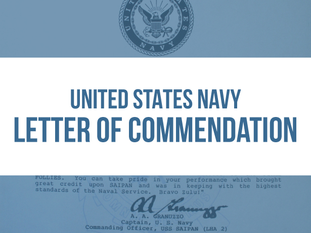 navy letter of commendation