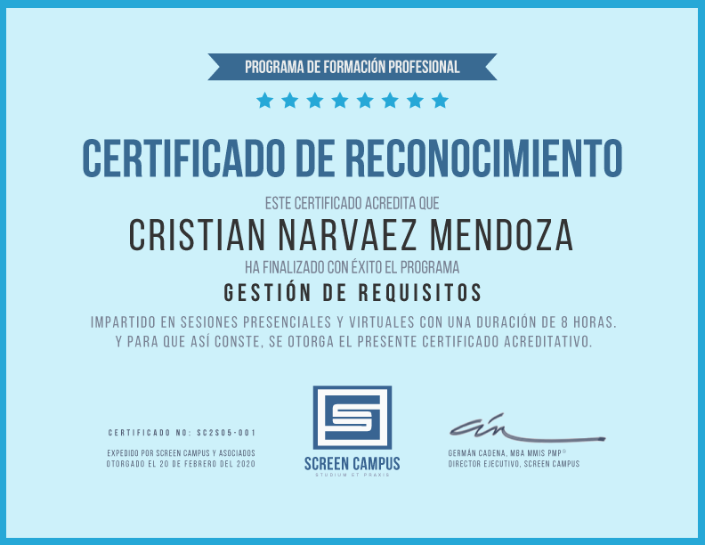 gestión de requisitos