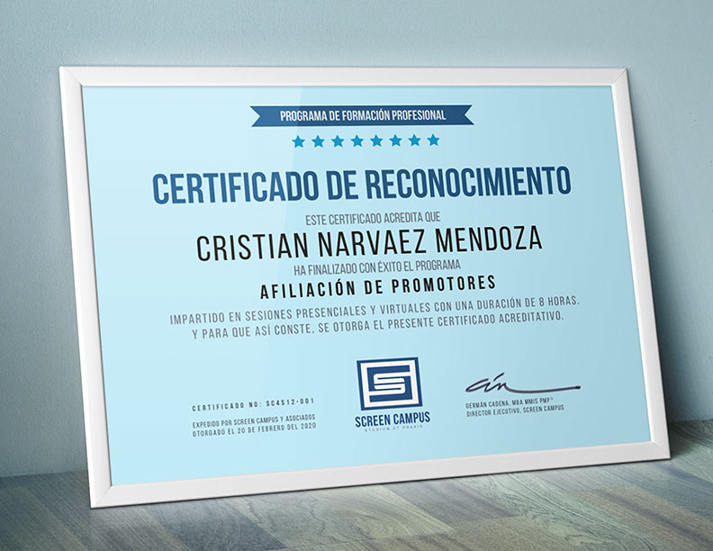 afiliación de promotores