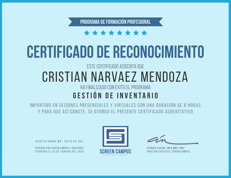 gestión de inventario